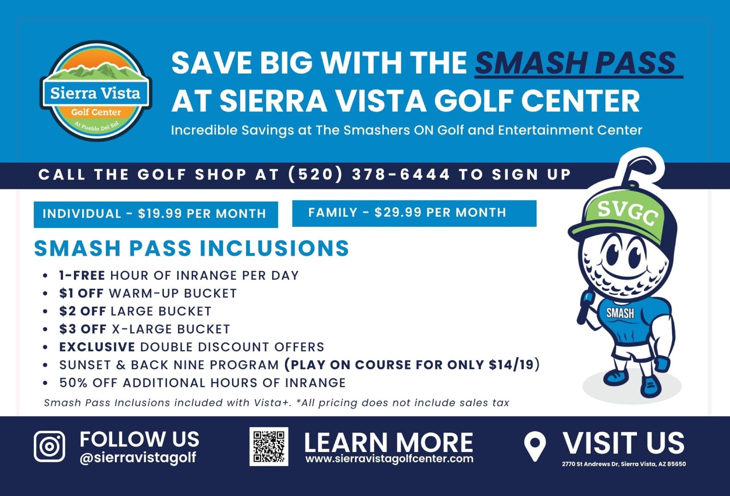 Promotions - Sierra Vista Golf Center, Sierra Vista AZ