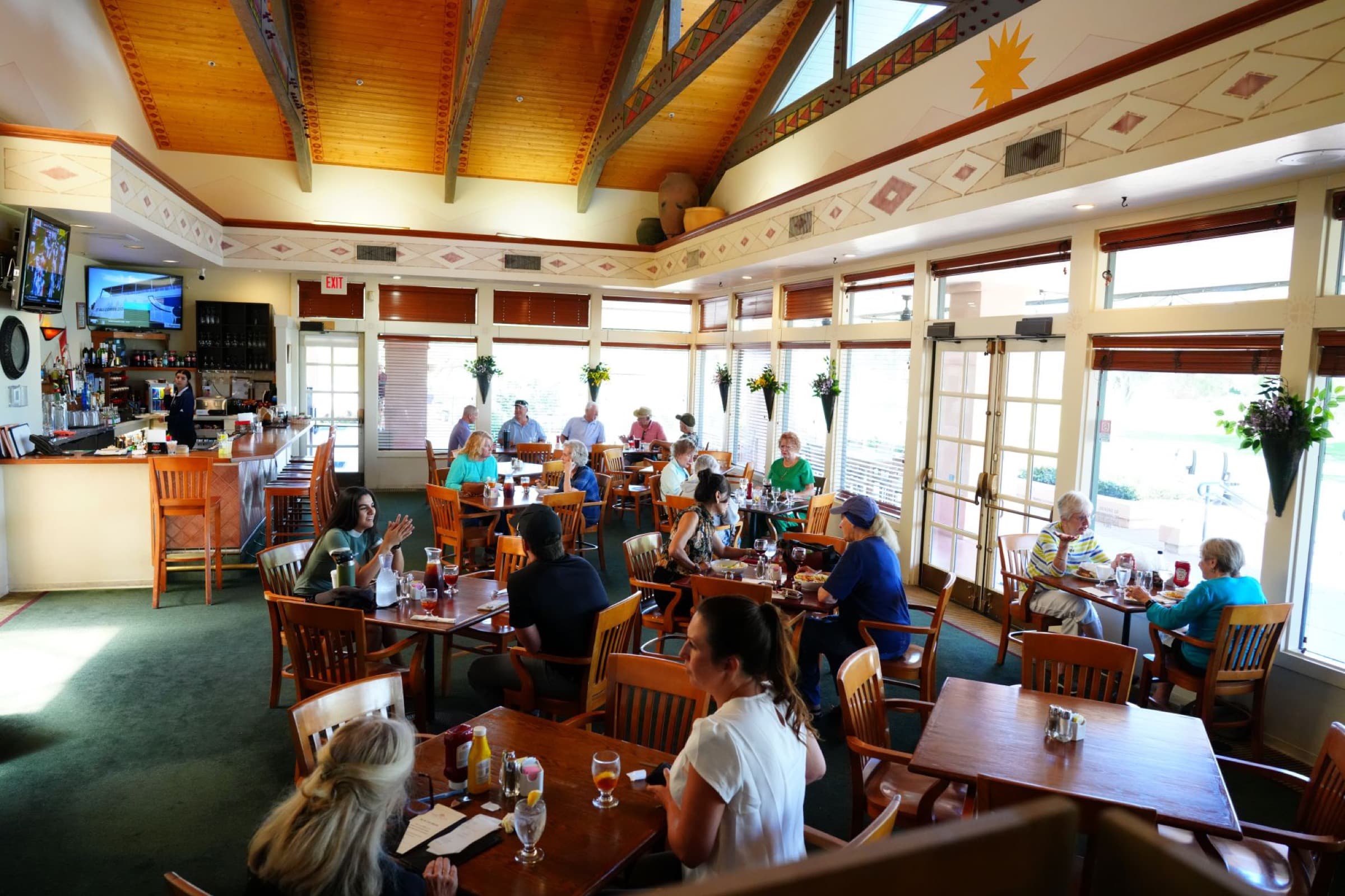 Food and drinks at The Ranch Restaurant